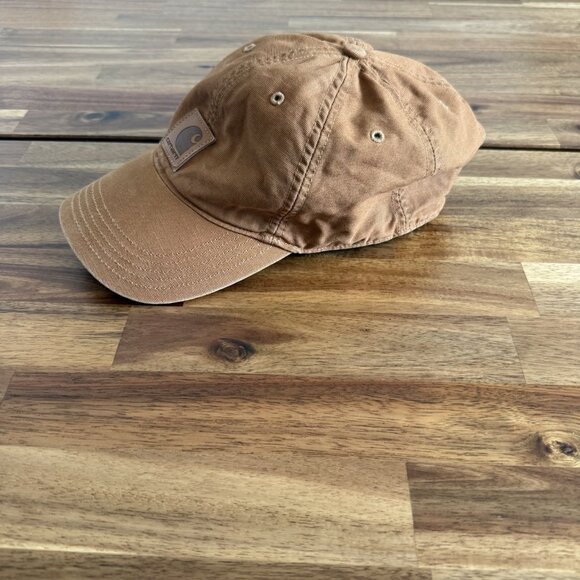 Carhartt Other - Carhartt Hat Cap Mens Strapback Brown Duck Canvas Patch Logo Workwear Gorpcore